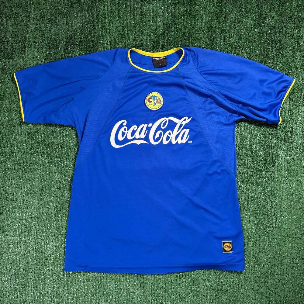 Kamanaco Sports Club America Aguilas Soccer Jersey Coca Cola Large